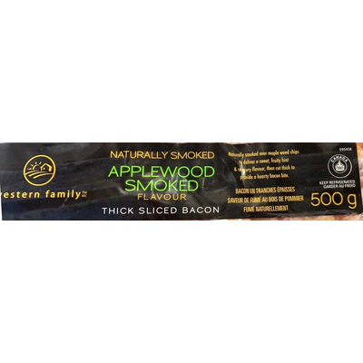 Thick Sliced Bacon, Applewood Smoked Flavour