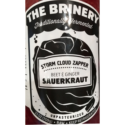 Storm Cloud Zapper, Beet & Ginger Sauerkraut