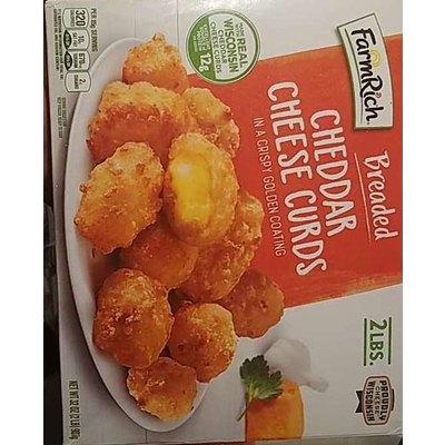 Cheddar Cheese Curds, Breaded