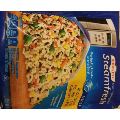 Whole Grain Rice With Corn Carrots & Peas