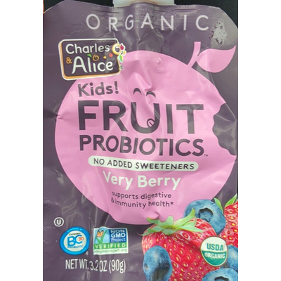 Organic Kids Fruit Probiotics, Very Berry