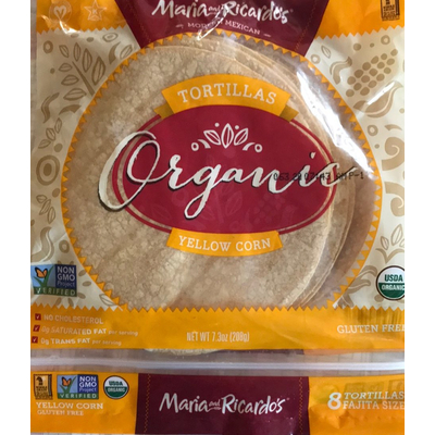 Organic Yellow Corn Tortillas