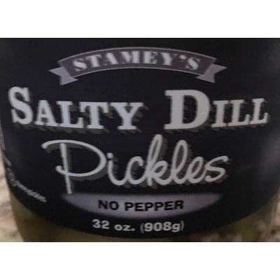 Pickles, Salty Dill No Pepper