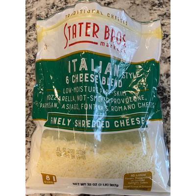 Italian Style Cheese Blend, Finely Shredded Cheese
