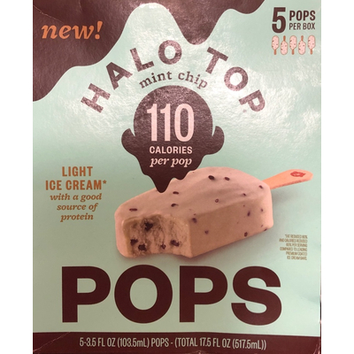 Light Ice Cream Pops, Mint Chip