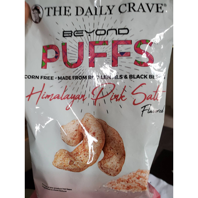 Beyond Puffs Made From Red Lentils & Black Beans, Himalayan Pink Salt Flavored