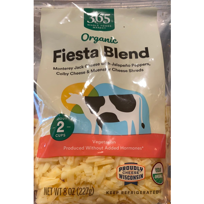 Cheese Shreds, Organic Fiesta Blend