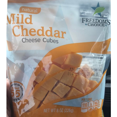 Natural Mild Cheddar Cheese Cubes
