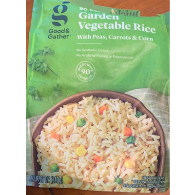 Garden Vegetable Rice with Peas, Carrots & Corn