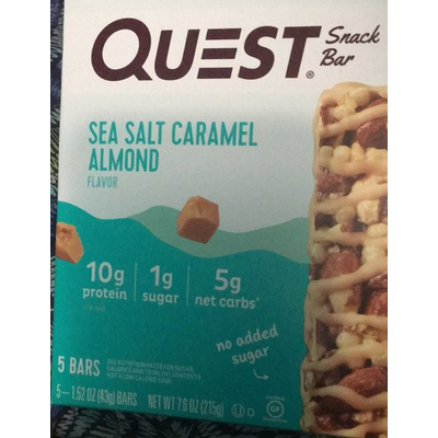 Snack Bar, Sea Salt Caramel Almond Flavor