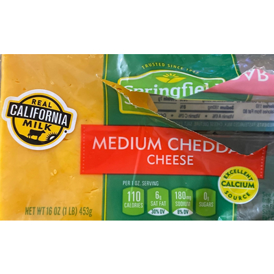 Medium Cheddar Cheese