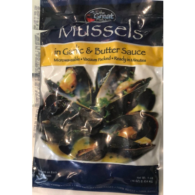 Mussels in Garlic & Butter Sauce