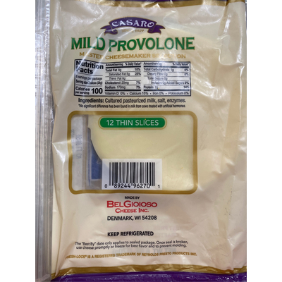 Thin Slices Mild Provolone