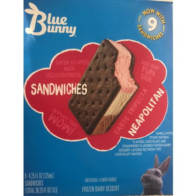 Neapolitan Ice Cream Sandwiches