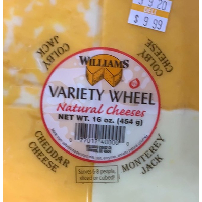 Variety Wheel Natural Cheeses