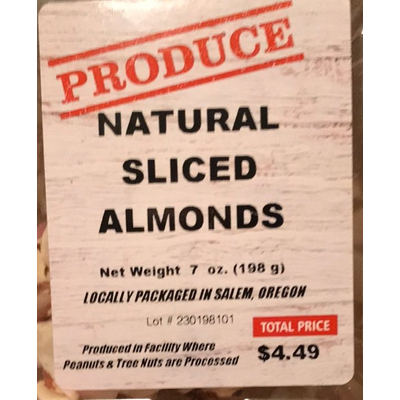 Natural Sliced Almonds