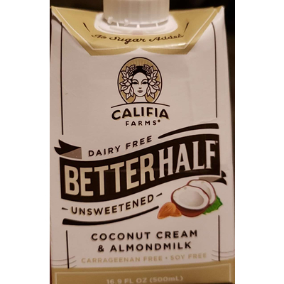 Unsweetened Dairy Free Betterhalf Coconut Cream & Almondmilk