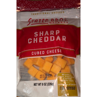 Sharp Cheddar Cubed Cheese