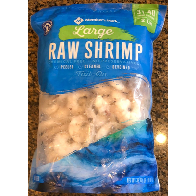 Chemical Free No Preservative Tail On Large Raw Shrimp