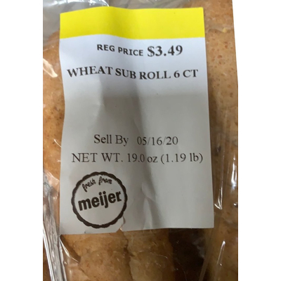 Wheat Sub Roll