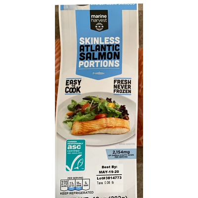 Skinless Atlantic Salmon Portions