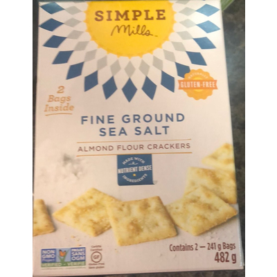 Carbs in Simple Mills Fine Ground Sea Salt Almond Flour Crackers | Carb ...