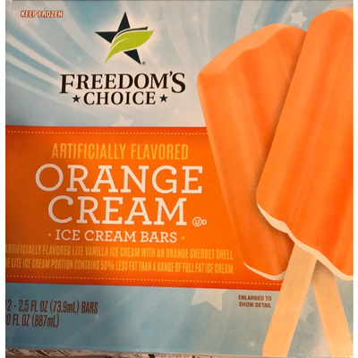 Orange Cream Ice Cream Bars