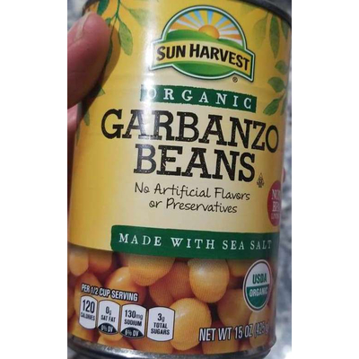 Organic Garbanzo Beans Made With Sea Salt