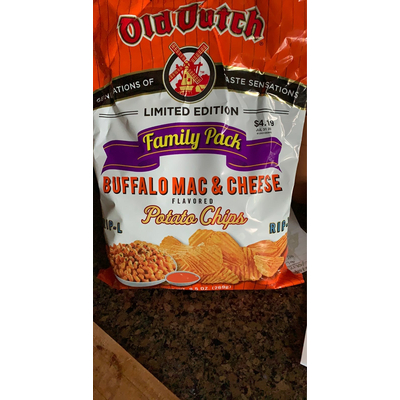 Limited Edition Buffalo Mac & Cheese Flavored Potato Chips