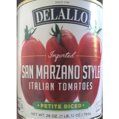 Imported San Marzano Style Petite Diced Italian Tomatoes