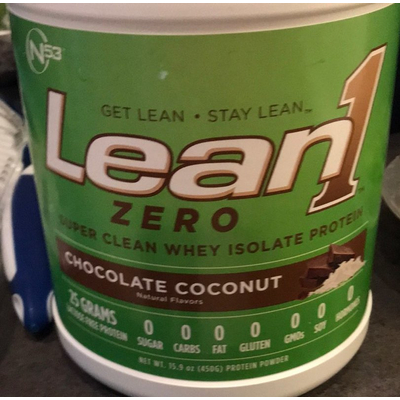 Chocolate Coconut Lean1 Zero Super Clean Whey Isolate Protein