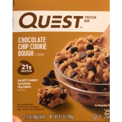 Chocolate Chip Cookie Dough Protein Bar
