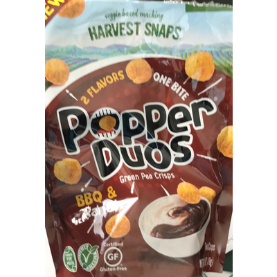 Popper Duos BBQ & Ranch Green Pea Crisps