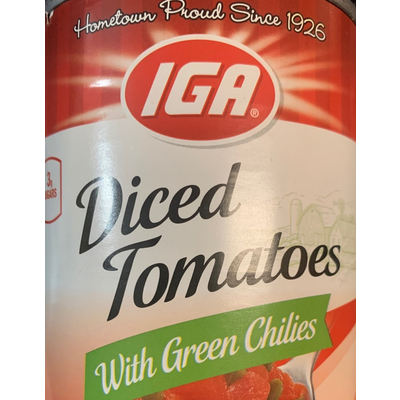 Diced Tomatoes with Green Chilies