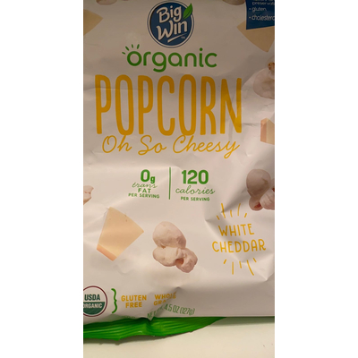 White Cheddar Organic Popcorn