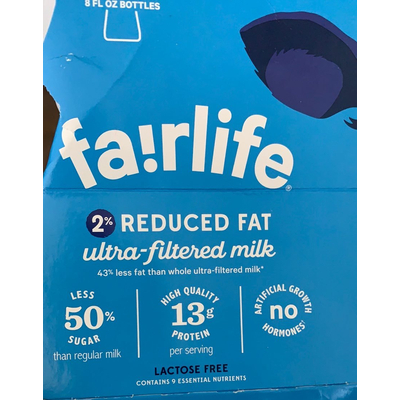 2% Reduced Fat Ultra-Filtered Milk