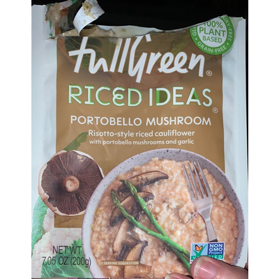 Riced Ideas Portobello Mushroom Risotto-Styled Riced Cauliflower