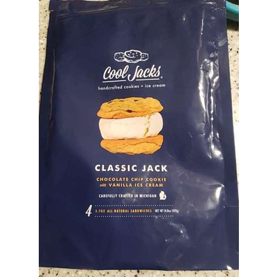 Classic Jack Chocolate Chip Cookie with Vanilla Ice Cream