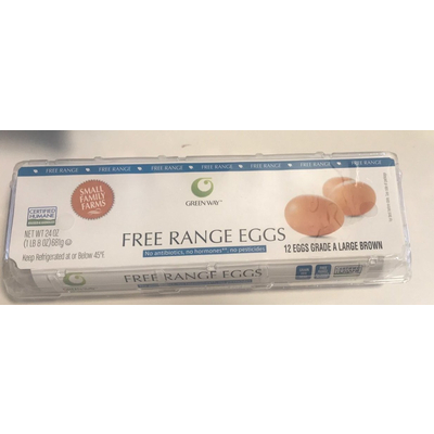 Free Range Grade A Large Brown Eggs