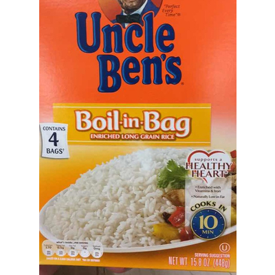 Enriched Long Grain Rice, Boil-in-Bag