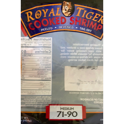 Peeled Deveined Tail-Off Cooked Shrimp