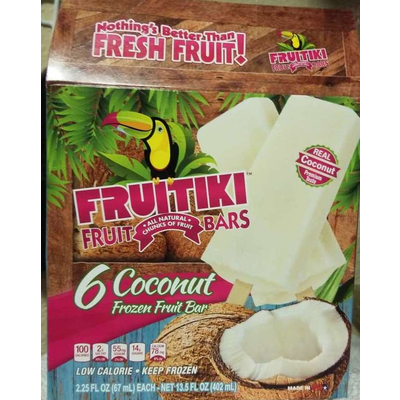 Coconut Frozen Fruit Bar