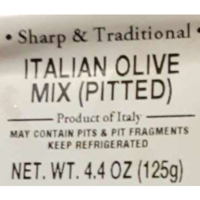 Pitted Mix Italian Olive