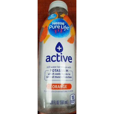 Orange Active Still Water Beverage With Potassium