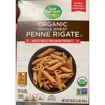 Organic Whole Wheat Penne Rigate