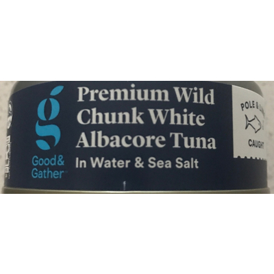 Premium Wild Chunk White Albacore Tuna in Water & Sea Salt
