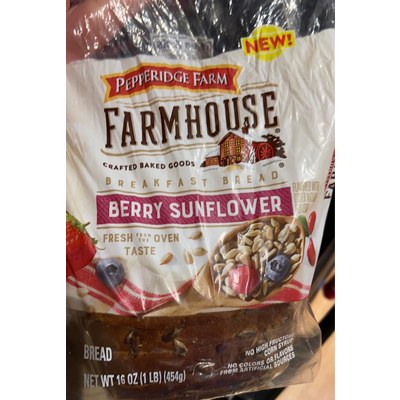 Berry Sunflower Breakfast Bread