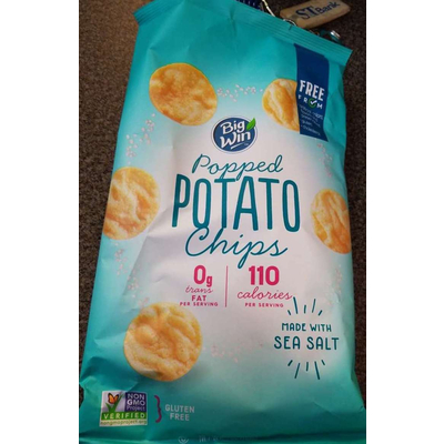 Popped Potato Chips Made with Sea Salt