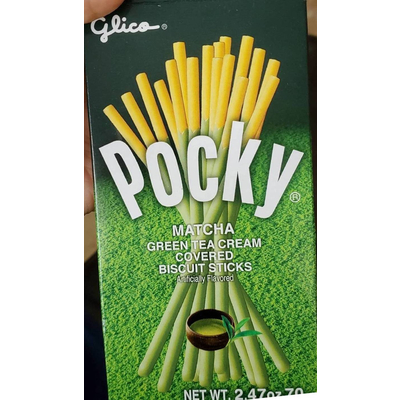 Pocky Matcha Green Tea Cream Civered Biscuit Sticks