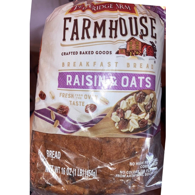 Raisin & Oats Breakfast Bread